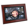 Matsunichi 10.2 " Widescreen (16:9) Display Digital Picture Wood Frame, Cherry/Black, with Built-in Speakers, MP3, Video, Remote Control