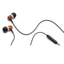 Griffin Technology GC36175 WoodTones Earbud Headphones - Black/Sapele