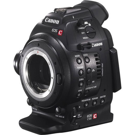 Used Canon EOS C100 Cinema Camcorder Body EF Lens Mount 868 Hours