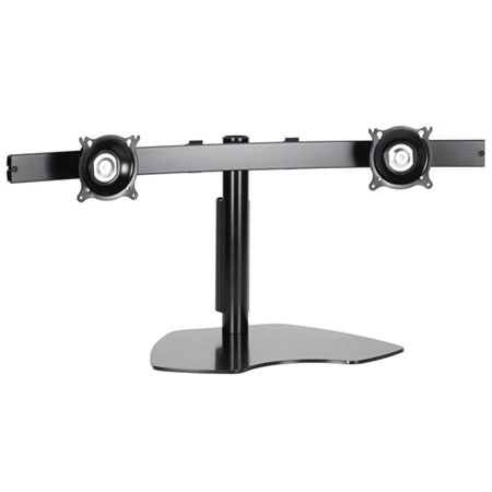 Chief KTP225 Widescreen Dual Horizontal Table Stand for Two Displays (35 lbs Each), Black