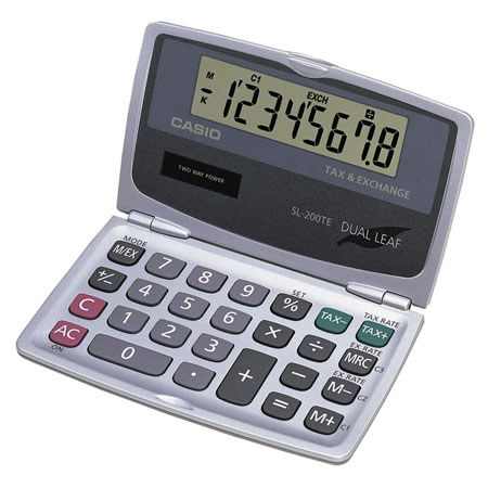 UPC 079767118860 product image for Casio Basic SL-200TE Tax and Currency Exchange Calculator | upcitemdb.com