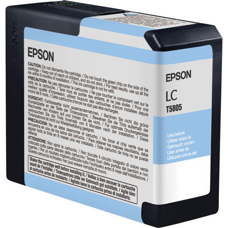 Epson Light Cyan 80 ml UltraChrome K3 Ink Cartridge for Stylus Pro 3800 & Stylus Pro 3880