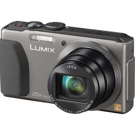 Panasonic LUMIX DMC-ZS30 18.1MP Digital Camera, 1/2.3" MOS Sensor, 24mm LEICA DC VARIO-ELMAR Lens, 3" LCD, 20x Optical Zoom, Wifi, USB, Full HD Video