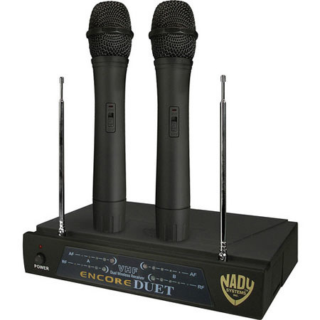 UPC 634343085372 product image for Nady Encore Duet Dual Wireless Handheld System, Includes Receiver, 2 WHT Handhel | upcitemdb.com