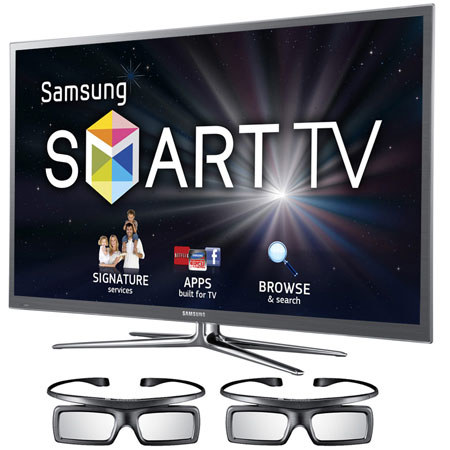 Samsung 64" Smart 3D HDTV, 1920x1080 Resolution, 16:9 Aspect Ratio, 600Hz Subfield Motion