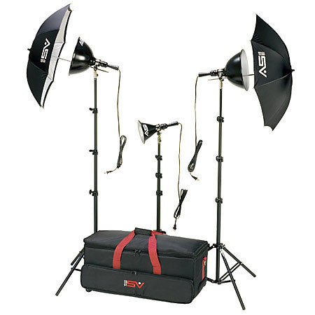 UPC 037733001561 product image for Smith-Victor K6RC 3 Light, 1250 watt Home Portrait Lighting Kit with Light Cart  | upcitemdb.com