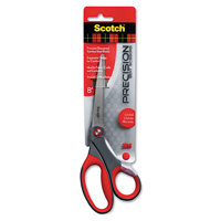 

3M Scotch Precision Bent Scissors, Gray/Red