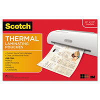 

3M Scotch Menu Size Thermal Laminating Pouches, 3 Mil, 17.4"x11.4", 25 Pack