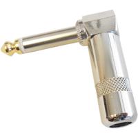 

Audio 2000s ACC3186S-P Premium Male 1/4" Stereo Connector (TRS), Gold-Plated Tip, Right Angle