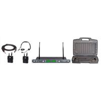 

Audio 2000s AWM6547DU Professional Dual-Diversity UHF Wireless Guitar & Headset Microphone System, Includes AWR6547DU Receiver, AWX6540G Guitar Transmitter, Body-Pack Transmitter & AWX6540H Headset Microphone