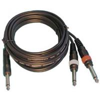 

Audio 2000s ADC210L 5'x4/8mm Two 1/4" Male Mono (TS) to One 1/4" Male Mono (TS) Audio Cable