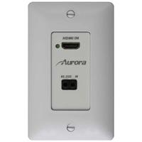 

Aurora Multimedia DXW-1 HDMI Wall Plate Transmitter with HDBaseT 330' CAT Extender, White