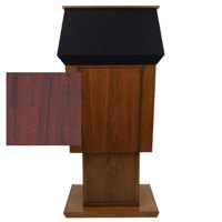 

AmpliVox SN3040A Patriot Power Lift Solid Hardwood Adjustable Height Lectern without Sound System, Mahogany