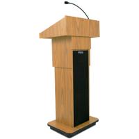 

AmpliVox SW505A Wireless Executive Adjustable Column Lectern with Sound System