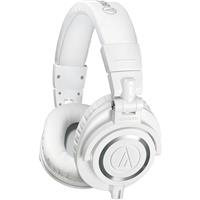 

Audio-Technica ATH-M50x Professional Monitor Headphones, with 9.8' Interchangeable Coiled and Straight Cables, White