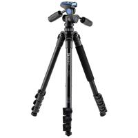 

Benro Adventure 4-Section Aluminum Tripod with HD1A 3-Way Pan/Tilt Head, 11 Lbs Capacity, Extends to 5'