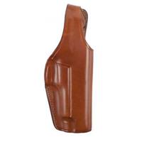 

Bianchi 5BHL Thumbsnap Right Hand Holster for Colt Anaconda & S&W 27, 28, 29, 57, N-Frame Revolvers with 4" Barrel, Suede Lined Tan Leather