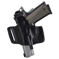 

Bianchi Black Widow Left Hand Belt Slide Holster for Ruger GP100 Revolver, Black Leather