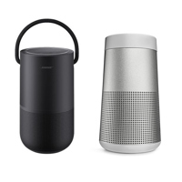 

Bose Portable Home Speaker, Triple Black - With Bose SoundLink Revolve Bluetooth Speaker, Lux Gray