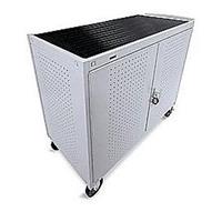 

Bretford Core XL LAP30ERBBA 30-Unit Storage and Charge Cart with Rear Electrical Unit for Laptop/Netbooks/Ultrabooks, 8" Casters, Gray Mist