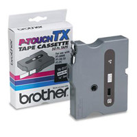 

Brother 0.23" Black on White Laminated Tape for P-Touch (50')