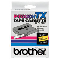 

Brother 0.47" Black on Yellow Tape for P-Touch (49.21')