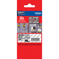 

Brother TZeS131 12mm (0.47") Black on Clear Tape with Extra Strength Adhesive, 26.2' Tape Length