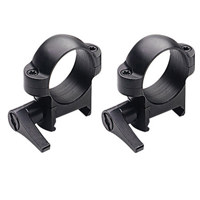 

Burris Optics 420034 Quick Detachable Solid Steel 1" Medium Riflescope Rings with Matte Black Finish, Fits Weaver Style Bases