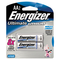 

Energizer AA 1.5V Ultimate Lithium Battery, 2-Pack