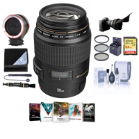 

Canon EF 100mm f/2.8 USM Macro Auto Focus Lens, USA - Bundle with 58mm Filter Kit, Flex Lens Shade, Peak Lens Changing Kit Adapter, Flex Lens Shade, 64GB SDXC Card, Software Package, And More