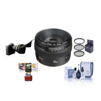 

Canon EF 50mm f/1.4 USM Standard AutoFocus Lens Kit, USA - Bundle with 58mm Filter Kit, Lens Cap Leash, Cleaning Kit, Mac Software Package