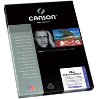 

Canson Infinity Rag Photographique 100% Cotton Rag, Ultra Smooth White Matte Inkjet Paper, 210gsm, 8.5x11", 25 Sheets