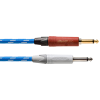 

Cordial Cables Cordial Cables Premium Instrument Cable; Woven Jacket, Neutrik SilentPlug, 10ft.1/4" TS Male to 1/4" TS Male SilentPlug; Woven Jacket, 10ft.