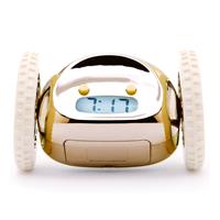 

Clocky Runaway Alarm Clock on Wheels, Gold