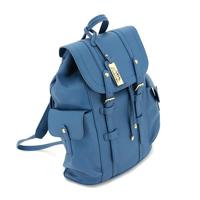 

Cameleon Equinox Backpack with Concealed Carry Compartment and Adjustable Holster, Blue Vegan Leather