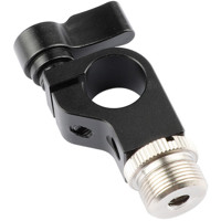 

CAMVATE 15mm Rod Clamp with 1/4"-20 Female & 5/8"-27 Male Screw Connector for Microphone