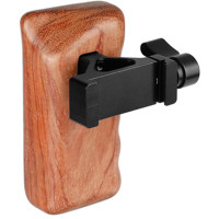 

CAMVATE Left Side Wooden Handle Grip with ARCA Style Clamp