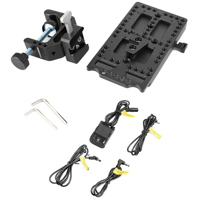 

CAMVATE Quick Release V-Lock Power Supply Splitter with C-Clamp and V-Lock Mount Wedge Kit