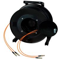 

Camplex 2-Channel LC Multimode Orange OM1 62.5 Micron Fiber Optic Tactical Snake Reel with LC Connector, 750'