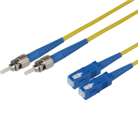 

Camplex 98.4' 9/125 Singlemode Simplex ST to SC Fiber Optic Patch Cable, Yellow