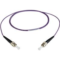 

Camplex 3.28' OM4 10/40/100G Multimode Simplex ST to ST Fiber Optic Patch Cable, Purple