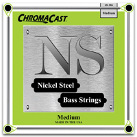 

ChromaCast Nickel Steel Medium Gauge 4-String Bass Guitar Strings, 48-106