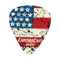 

ChromaCast USA Flag Graphic Dura Picks, Light (0.60mm) Gauge, 10 Pack