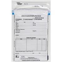 

CSI Forensic Supply 10x13" Tamper Evident Bags, Bag Thickness 3 Mil, Pack of 100