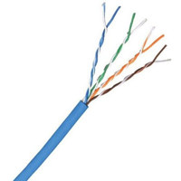 

Comprehensive 1000' Cat 6 550Mhz Shielded Plenum Bulk Cable, Solid Blue