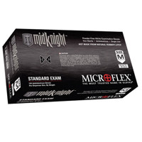 

DiVal Microflex Midknight Black Powder-Free Nitrile Examination Gloves, Extra Large, 10x Boxes