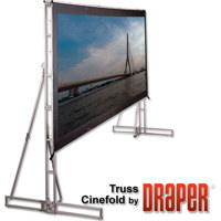 

Draper Truss-Style Cinefold Manual 11'3" x 20' Projection Screen, 16:9 Aspect Ratio, Cineflex Finish