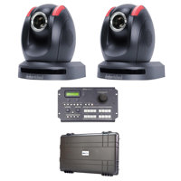 

Datavideo Dual PTC-150 HD Pan Tilt Zoom Camera Kit with RMC-180 PTZ Camera Controller