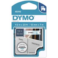 

Dymo 45110 1/2" 23 Feet Black on Clear Tape for LabelMANAGER, LabelPoint Printers