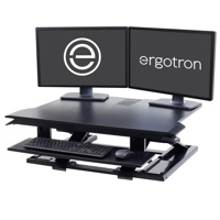 

Ergotron WorkFit-TX Sit-Stand Desktop Workstation with Adjustable Keyboard Surface, Black